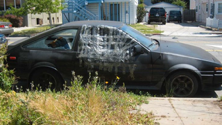 Some Cars Take A Beating Down On The Alameda Street